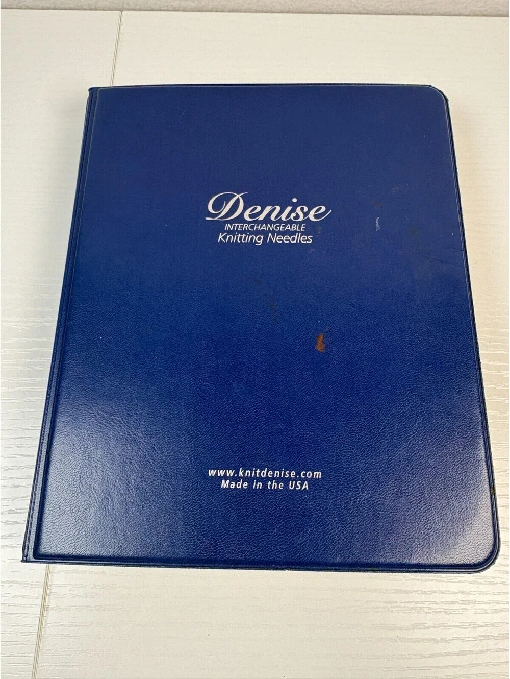 Vintage Denise Interchangeable Knitting Needles Set Blue Box Complete w/ Extras
